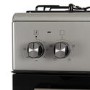 electriQ 50cm Dual Fuel Cooker - Silver