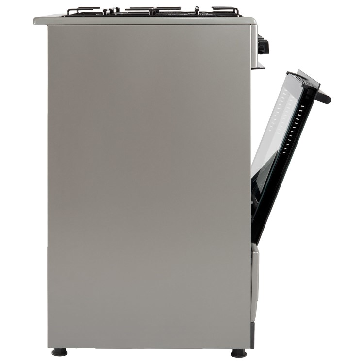 electriQ 50cm Dual Fuel Cooker - Silver