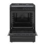 electriQ 60cm Dual Fuel Cooker - Black