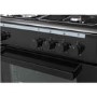 electriQ 60cm Dual Fuel Cooker - Black