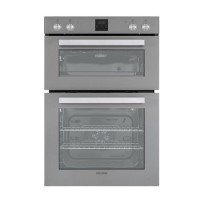 Refurbished electriQ EQDO1LG 60cm Double Built In Electric Oven Lunar Grey