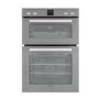 Refurbished electriQ EQDO1LG 60cm Double Built In Electric Oven Lunar Grey