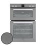 Refurbished electriQ EQDO1LG 60cm Double Built In Electric Oven Grey