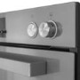 Refurbished electriQ EQDO1LG 60cm Double Built In Electric Oven Lunar Grey