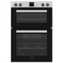 Refurbished electriQ EQDO1STEEL 60cm Double Built In Electric Oven Stainless Steel