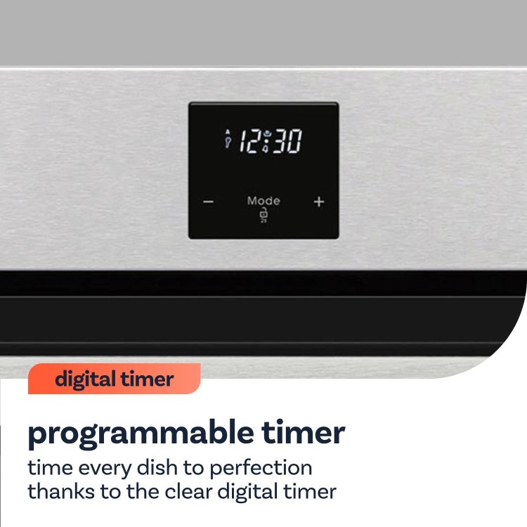 electriQ Built-In Electric Double Oven - Stainless Steel