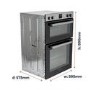 electriQ Built-In Electric Double Oven - Stainless Steel