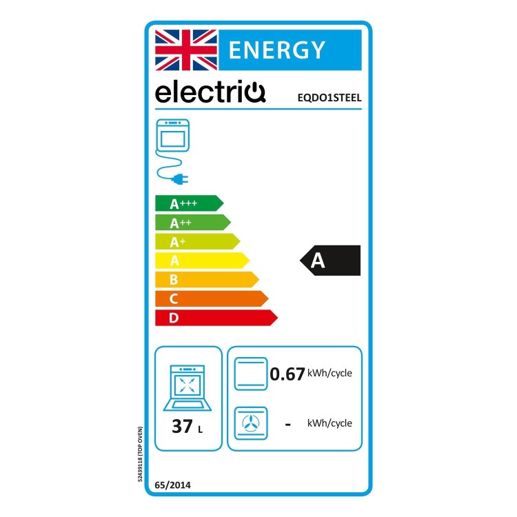 electriQ Built-In Electric Double Oven - Stainless Steel