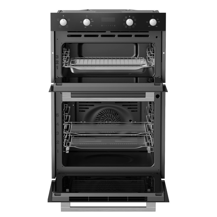 electriQ Built-In Electric Double Oven - Black