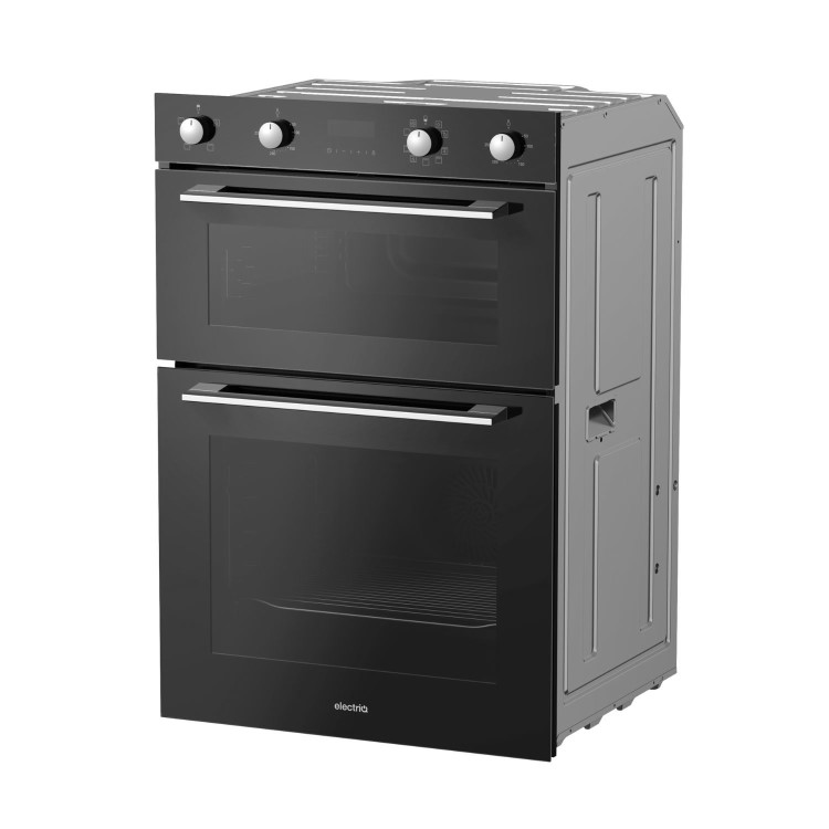 electriQ Built-In Electric Double Oven - Black