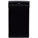 EQDW45BLACK electriQ Freestanding Slimline Dishwasher - Black
