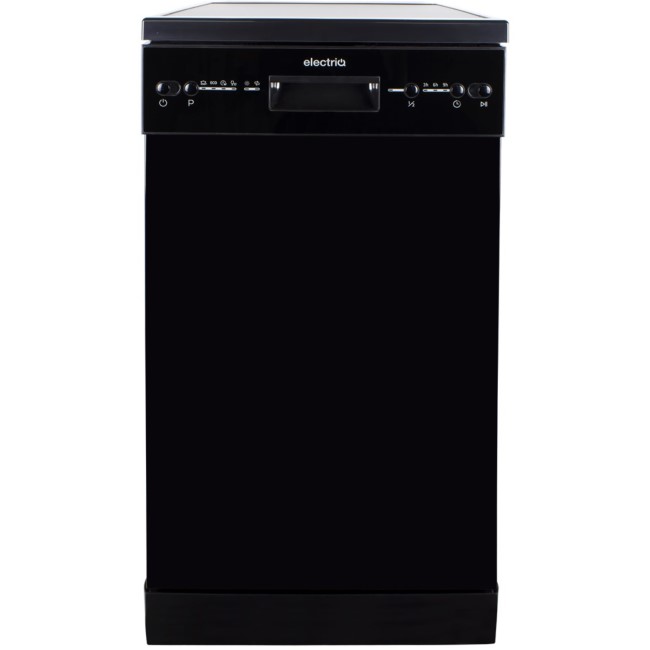 electriQ 10 Place Settings Freestanding Dishwasher - Black