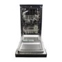 electriQ 10 Place Settings Freestanding Slimline Dishwasher - Black