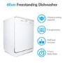 electriQ 14 Place Freestanding Dishwasher - White