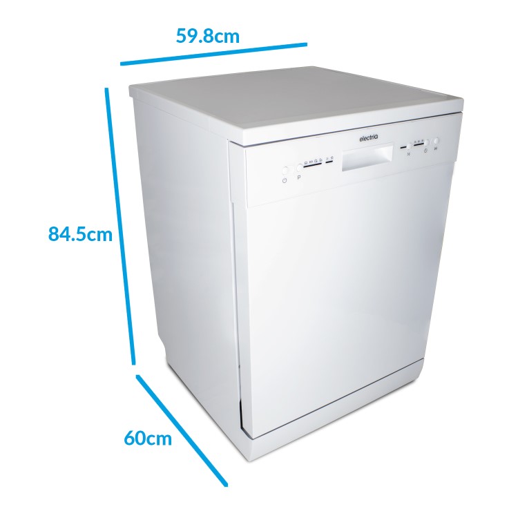electriQ 14 Place Freestanding Dishwasher - White