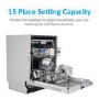 electriQ - 15 Place Settings Built In Dishwasher