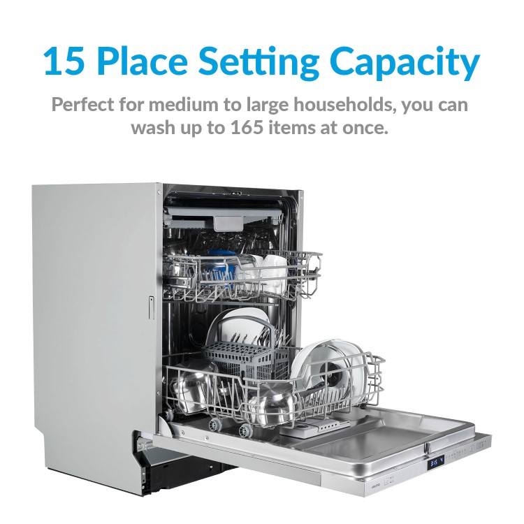 electriQ - 15 Place Settings Built In Dishwasher