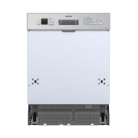 electriQ Semi-Integrated Dishwasher - Stainless Steel Control Panel