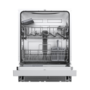 electriQ Semi-Integrated Dishwasher - Auto Wash Stainless Steel Control Panel