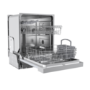 electriQ Semi-Integrated Dishwasher - Auto Wash Stainless Steel Control Panel