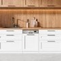 electriQ Semi-Integrated Dishwasher - Stainless steel control panel
