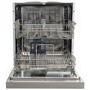 electriQ Semi-Integrated Dishwasher - Stainless steel control panel