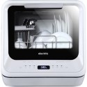 EQDWTTGF electriQ Mini Table Top Portable Dishwasher - White
