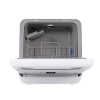 electriQ Freestanding Mini Table Top Portable Dishwasher - White