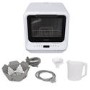 Refurbished electriQ EQDWTTGF 2 Place Mini Table Top Dishwasher White