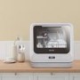 electriQ Mini Table Top Portable Dishwasher - White