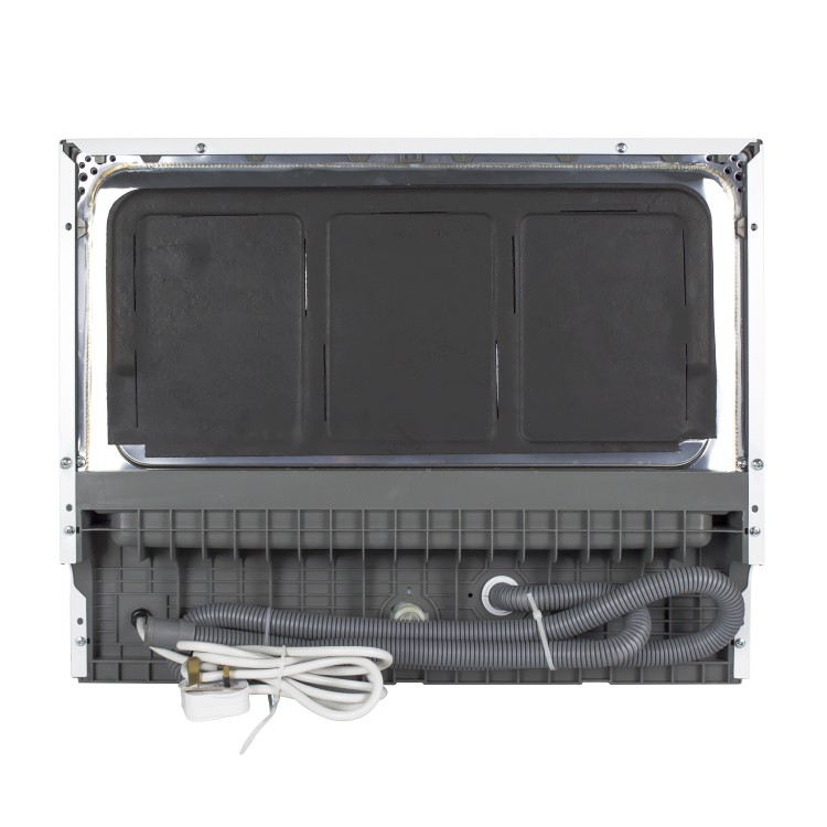 Refurbished electriQ EQDWTTW 6 Place Freestanding Compact Table Top Dishwasher White