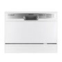 Refurbished electriQ EQDWTTW 6 Place Freestanding Compact Table Top Dishwasher White