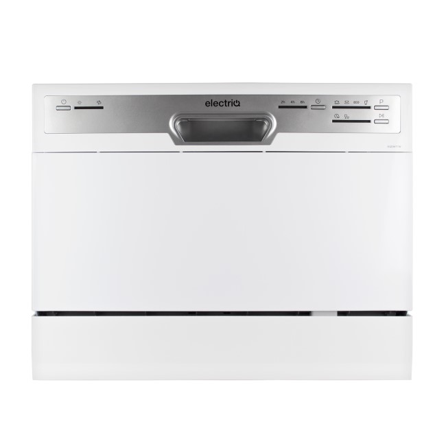 electriQ 6 Place Settings Table Top Dishwasher - White