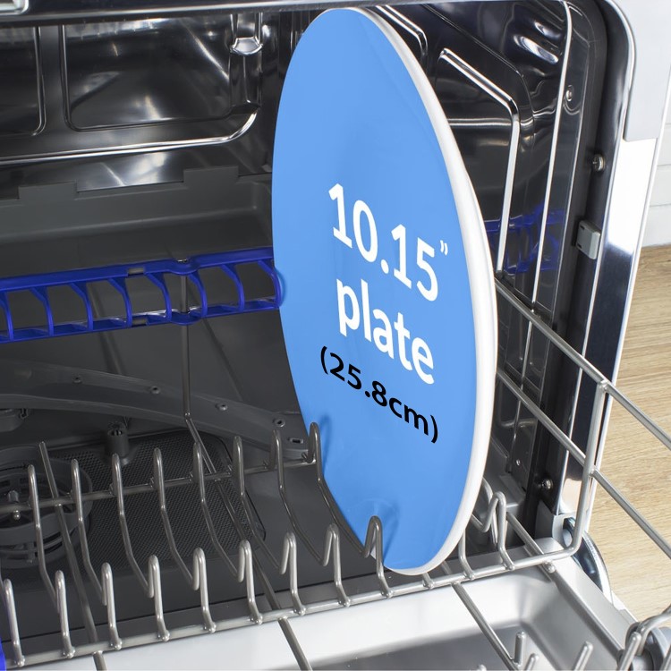 Refurbished electriQ EQDWTTW 6 Place Freestanding Compact Table Top Dishwasher White