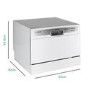 Refurbished electriQ EQDWTTW 6 Place Freestanding Compact Table Top Dishwasher White