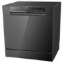 electriQ XL Mini Table Top Dishwasher - Black