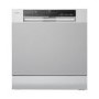 electriQ XL Mini Table Top Dishwasher - Silver