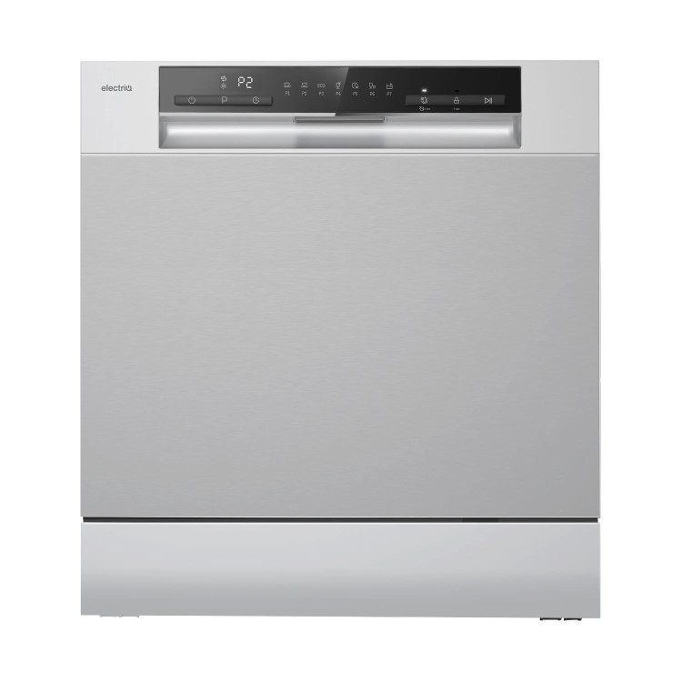 electriQ XL Mini Table Top Dishwasher - Silver