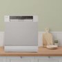 electriQ XL Mini Table Top Dishwasher - Silver