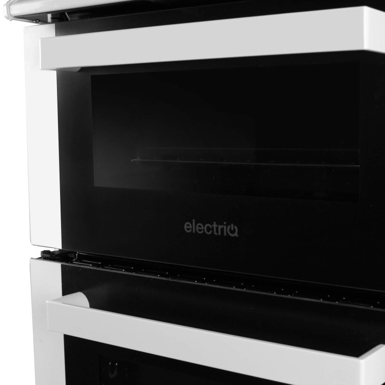 electriQ 50cm Twin Cavity Electric Cooker - White