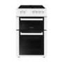 electriQ 50cm Twin Cavity Electric Cooker - White