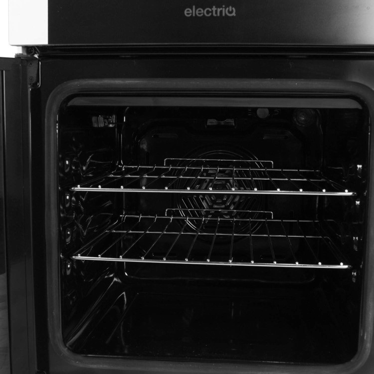 electriQ 50cm Twin Cavity Electric Cooker - White