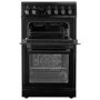 Refurbished electriQ EQEC50B3 50cm Double Cavity Electric Cooker with Ceramic Hob Black