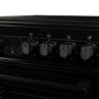 Refurbished electriQ EQEC50B3 50cm Double Cavity Electric Cooker with Ceramic Hob Black