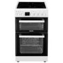 electriQ 50cm Double Cavity Electric Cooker - White