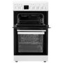 electriQ 50cm Double Cavity Electric Cooker - White