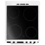 electriQ 50cm Double Cavity Electric Cooker - White