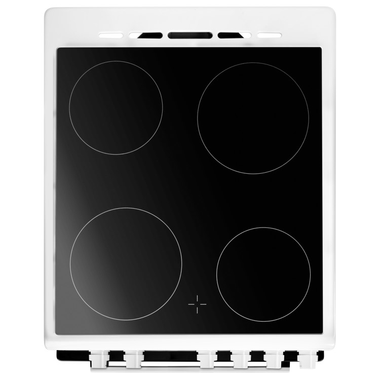 electriQ 50cm Double Cavity Electric Cooker - White