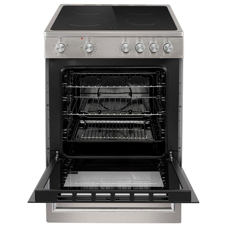 Refurbished electriQ 60cm Electric Cooker - Stainless Steel