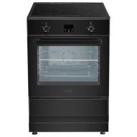 electriQ 60cm Single Oven Cooker with Induction Hob - Black electriQ 60cm Single Oven Cooker with Induction Hob - Black